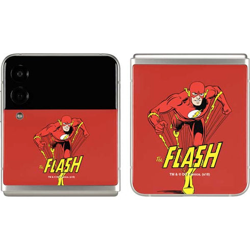 DC Comics The Flash Classic Action Pose Art Galaxy Z Flip3 5G Skin